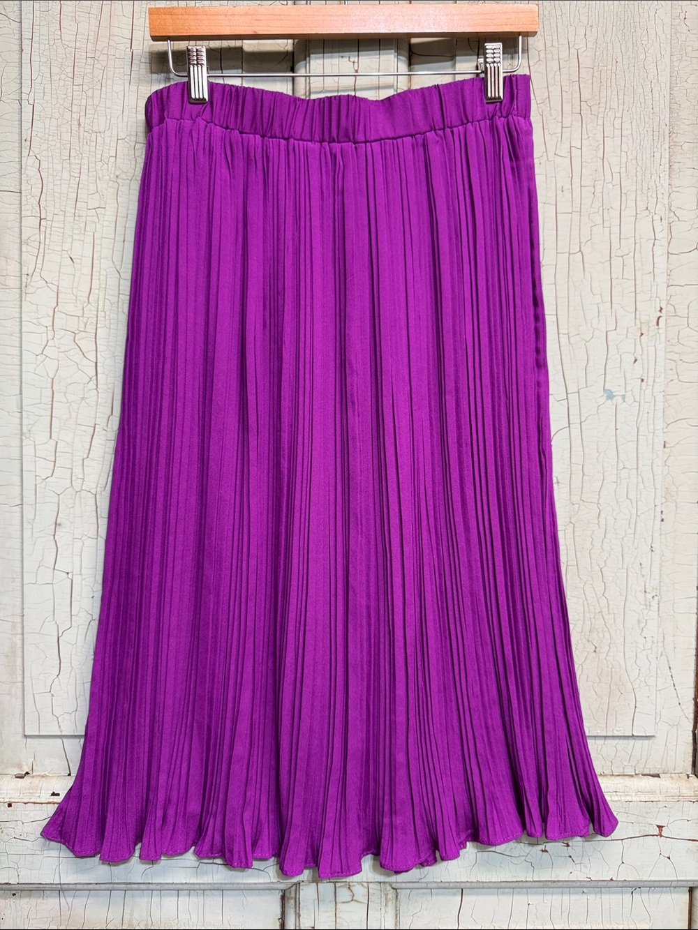 Spense Pleated Midi Skirt